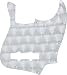 Sharp Concepts Aluminum Jazz Bass Pickguard, Engine Turned