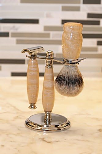 Handmade Shaving Set - Birdseye Maple Wood