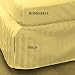 Homespell Egyptian Cotton 300 Thread Count Sateen Stripe Bed Skirt Gold Queen.
