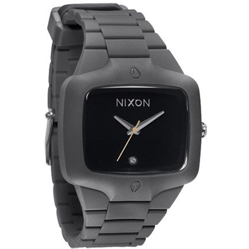 Nixon Rubber Player Grey Black Mens Watch A139195