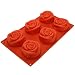 Rose Shaped Silicone Cupcake Mould