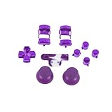 Chrome Purple buttons, D-pad, Start/Back, Thumbstick, R1/R2/L1/L2 set for Playstation 3 controller Custom mod