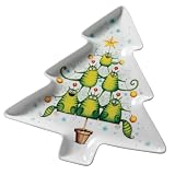 Royal Worcester Clare Mackie 14-inch Tree-Shaped Serving Platter