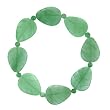FOJO's Green Aventurine Leaf Stretch Bracelet