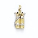 14K 2-TONE SCUBA TANKS PEND - GH17169
