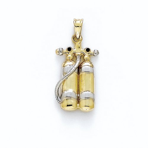 14K 2 TONE SCUBA TANKS PEND   GH17169