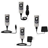 Road Warrior Kit for the Motorola A845 includes a Car & Wall Charger AND USB cable AND Battery Extender - Gomadic Brand w/ TipExchange Technology