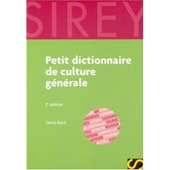 Petit dictionnaire de culture g�n�rale