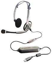 Plantronics DSP-400 Digitally-Enhanced USB Foldable Stereo Headset and Software