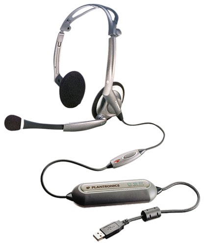 Plantronics DSP-400 Digitally-Enhanced USB Foldable Stereo Headset and Software