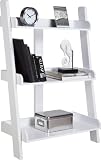 Leaning 3 Shelf Bookcase - White Leaning 3 Shelf Bookcase - White