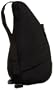 AmeriBag Small Distressed Nylon Healthy Back Bag,Black,one size