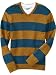 Old Navy Mens Rugby Stripe Lightweight V Neck Sweaters