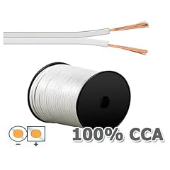 50m Lautsprecherkabel 2 x 0,75mm� wei�