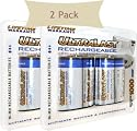 UltraLast 4 X D Size Rechargeable Chargeable Batteries