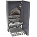 Alvord Polk 127-S-01 High-Speed Steel Chucking Reamer Set, Right Hand Spiral Flute, Uncoated Finish, 13-Piece, 1/16 - 1/4 Inch Sizes in 1/64 Inch Increments