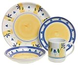 Caleca Zafferano 16-Piece Dinnerware Set, Service for 4