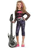 Rubies Costume Co R881152-M Girls 80s Rock Star Costume Size Medium