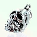 Little Sterling Silver Moveable Skull Charm or Pendant, #11439