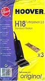 Hoover H18 Turbopower 2/3 Double Layer Re-usable Paper Bags