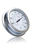 Outdoor Living : Timex TX3100-1 8.75-Inch All-Metal Patio Thermometer (Galvanized)