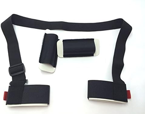 Dashon velcro hooks and loops for Ski Shoulder Carrier Handle Straps Porter Thick and Strong with Ski pole clip fastener