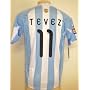 AFA - ARGENTINA NATIONAL TEAM. Home soccer jersey replica 2010 - TEVEZ # 11 - Sizes: M - L - XL