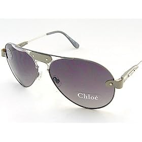 New Chloe CL 2104 CL2104 C01 Grey Lens Gunmetal-Grey Frame Sunglasses 135