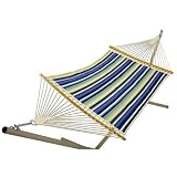 Pawley's Island Large Quilted Duracord Hammock - Cool Stripe