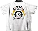 Big Daddy's Hot Rod Team Bowling Shirt White & Black Classic