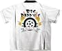 Big Daddy's Hot Rod Team Bowling Shirt White & Black Classic - SM