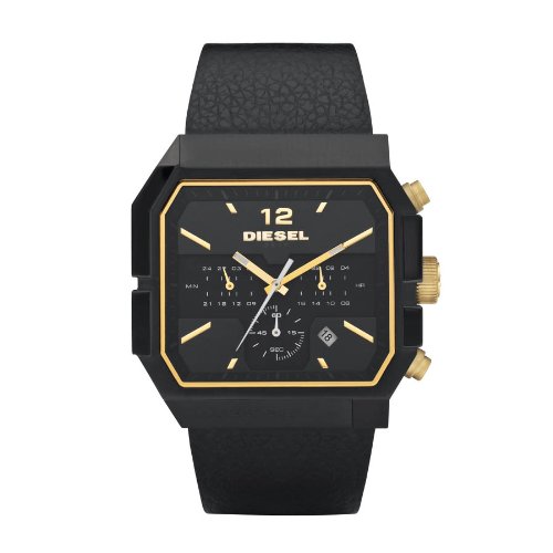 Diesel Herren-Armbanduhr XL Analog Leder DZ4197