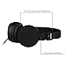 Sound Intone IP950 Stereo Folding Stretchable Headphones Adjustable Headband Headset Kids Earphones or Adults Lightweight Headsets With In-line Mic for Iphone/Ipad/Tablet/Andriod/Mp3/Mp4/Laptop(Black)