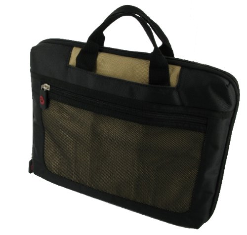ASIN:B002C5FGJG:Lenovo S10 10.2-Inch Ideapad Netbook Lightweight Checkpoint Friendly Netbook Bag, Tan / Black