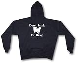 Don't Drink Or Drive Amish Horse Carriage Logo Men's Hoodie Sweat Shirt Small thru 4XL