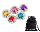 Bundle Monster 5 Set Folding Gem Crystal Stone Purse Bag Holder Hangers Hooks