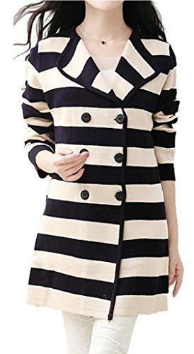 レディース 春　トレンチコートボーダー　チェニック丈　人気スタイル さっくり着こなし　大人の女性　キレイ目＆きちんと系　1サイズ使用　『限定・巾着袋付き』