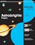Wausau Astrobrights Heavy Duty Paper, 24 lb, 8.5 x 11 Inch, Lunar Blue, 500 Sheets (21528)