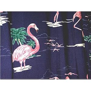 Buy Capri Pants - Pink Flamingos Ladies Hawaiian Aloha Cropped Pants by MauiShirts