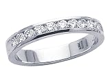0.50 cts Round Diamonds Band - Platinum, 14kt White or Yellow Gold