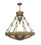 Meyda Tiffany 19808 Fleur-De-Lis Inverted Pendant