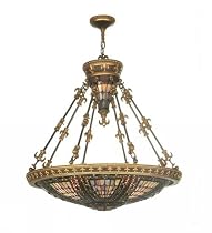 26 Inch W Fleur-De-Lis Inverted Pendant Ceiling Fixture