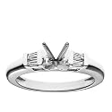Platinum Baguette Diamond Engagement Ring Setting (1/6 ct tw, J, I1)