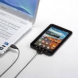 GALAXY Tab 充電 PC接続USBケーブル 充電、データ転送可能 500-USB010