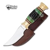 Timber Rattler Emerald Stag Bone Small Skinner Knife
