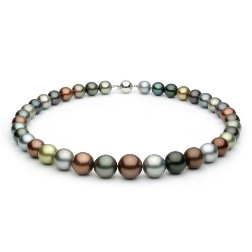 Multicolor Necklace - 10-14mm, AA+ Quality, Solid 14k Gold, Princess & Matinee Lengths - 16, 18, 20, 22 Inches Available