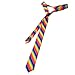 TopTie Unisex Diagonal Colorful Rainbow Stripe Skinny 2 Inch Necktie