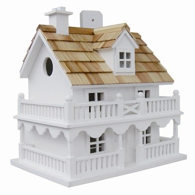 Novelty Cottage Birdhouse White
