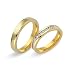 Hochwertige Eheringe aus 750er Gelbgold 32 Diamanten WR0104-7s