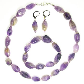 3 Piece Amethyst Set